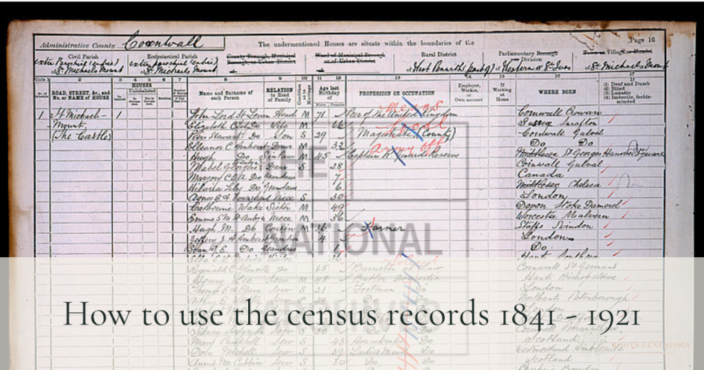 Census Records England and Wales - Roots Genealogy